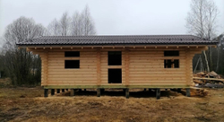 Сборка сруба 1489 в бревне 220 мм. Январь 2025 года.