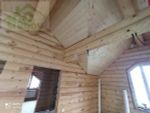 Сруб-коттедж 848: обсада (окосячка), окна, двери, водосточная система, фундамент винтовые сваи