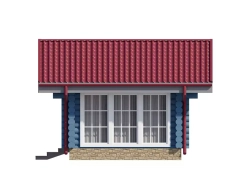 Беседка-барбекю одноэтажная