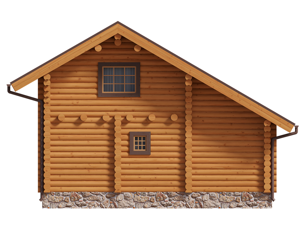 Современный дачный дом с мансардой