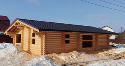 Деревянный коттедж по проекту #1411 в марте 2024 года