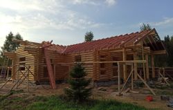 сентябрь 2021 - монтаж обрешетки, контробрешетки, гидроизоляции #1178