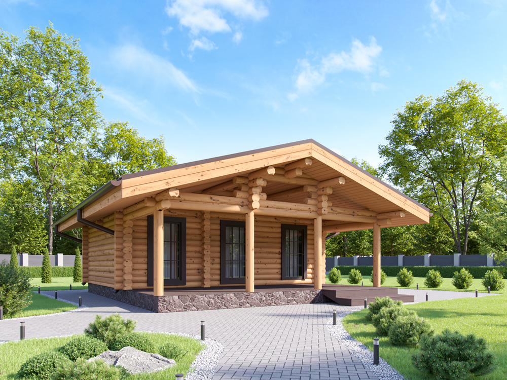 Бани с большой террасой #1270