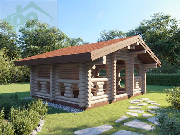 Одноэтажные беседки 4,5х6