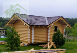 Срубы под усадку и под ключ | бани из бревна по проекту 778