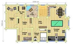 план мансарды