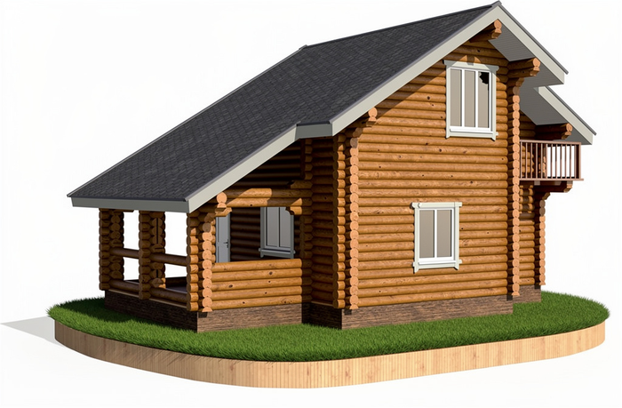 Дома с парной и балконом 2