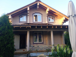 коттедж #983 август 2022 года - отделка проемов наличниками