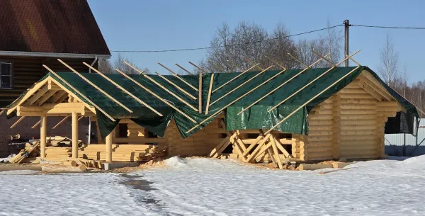 Срубы-бани с галереей, террасой и барбекю в 2026 году