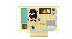 Беседка-барбекю одноэтажная